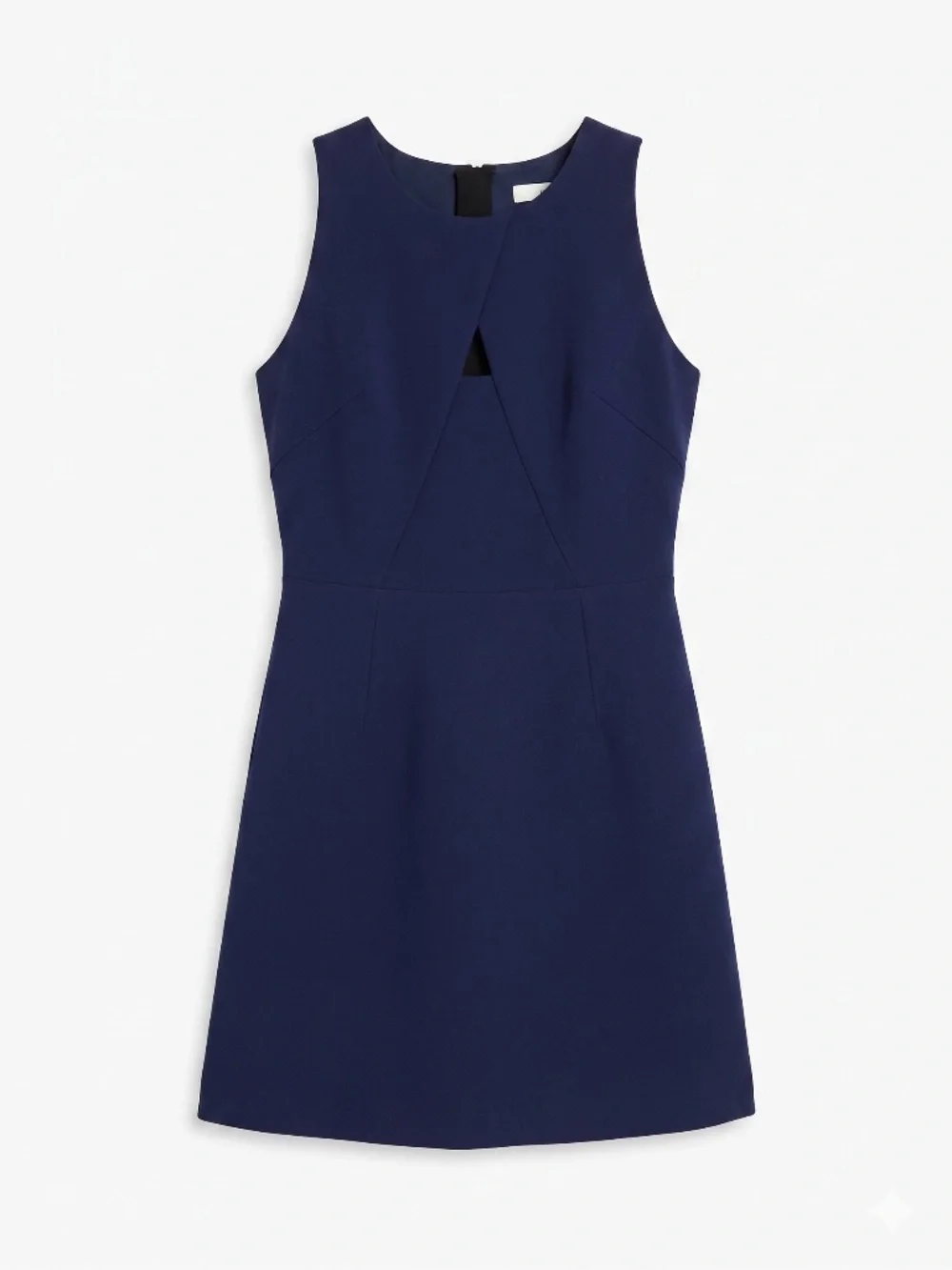 Milly Navy Sleeveless Cutout Tailored Mini Dress Size 8 - Picture 2 of 4